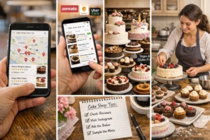 Cake image relate to Online Food Apps
