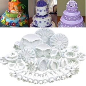 ollyss Flower Fondant Cake Sugarcraft Decorating Kit